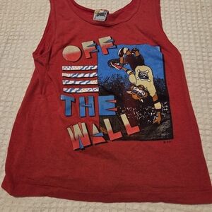 Vibrant Red Graphic Tank Top for Kids